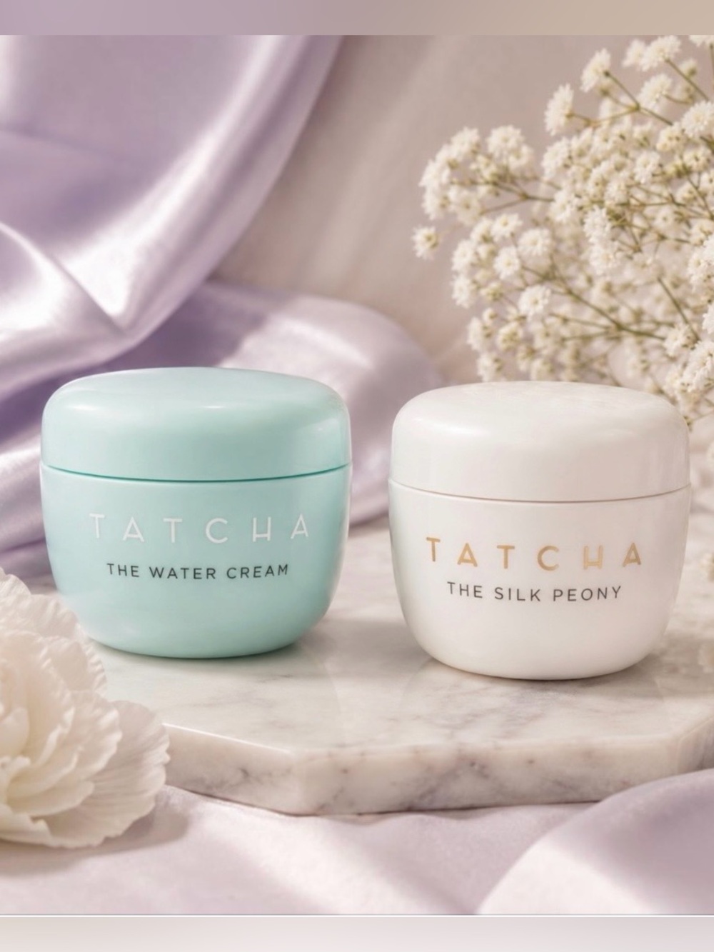 TATCHA
The Water Cream + The Silk Peony Eye Cream Mini Set